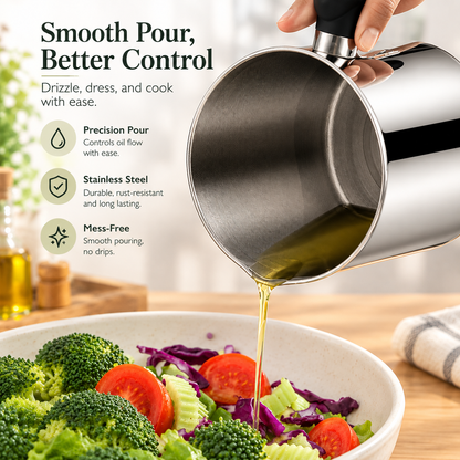 PurePour™ Stainless Steel Oil Filter Pot